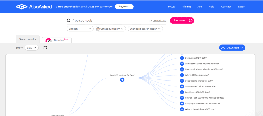 AlsoAsked Seo Tool.